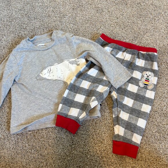 Hudson’s Bay Pyjamas 2 piece PJs 0-6 Months HBC Stripes - Picture 2 of 7